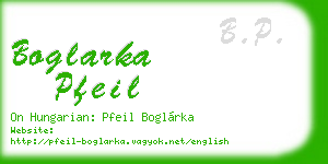 boglarka pfeil business card